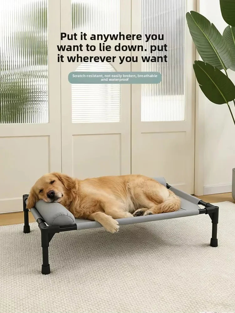 Elevated Cooling Mesh Dog Cot Breathable Moisture Resistant Bed