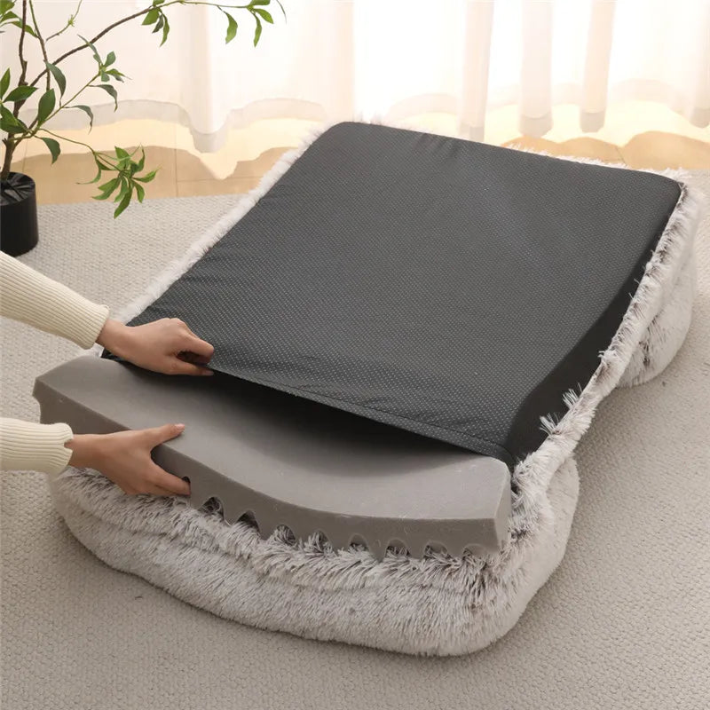 Dog Bed Dog Plush Pet Bed Winter Thickened Pad Dog Sleeping Bed