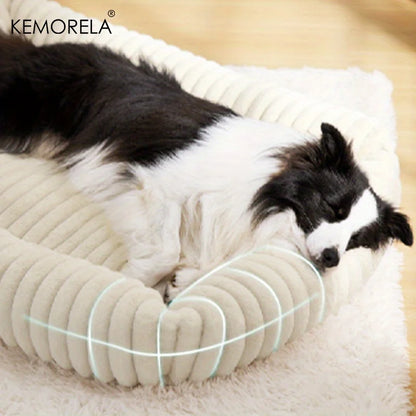 Orthopedic Plush Dog Bed - Mattress with High Resilience Support