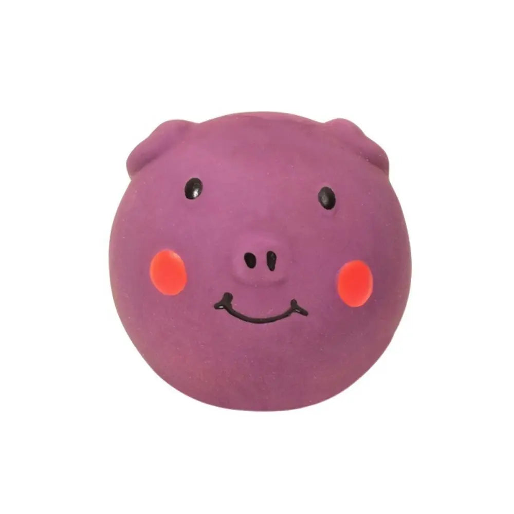 Pet Biting Toys Cartoon Latex Squeaky Dog Toys Soft Bite Resistant Pig Pet Squeaky Toys Colorful Doy Molar Self Happy