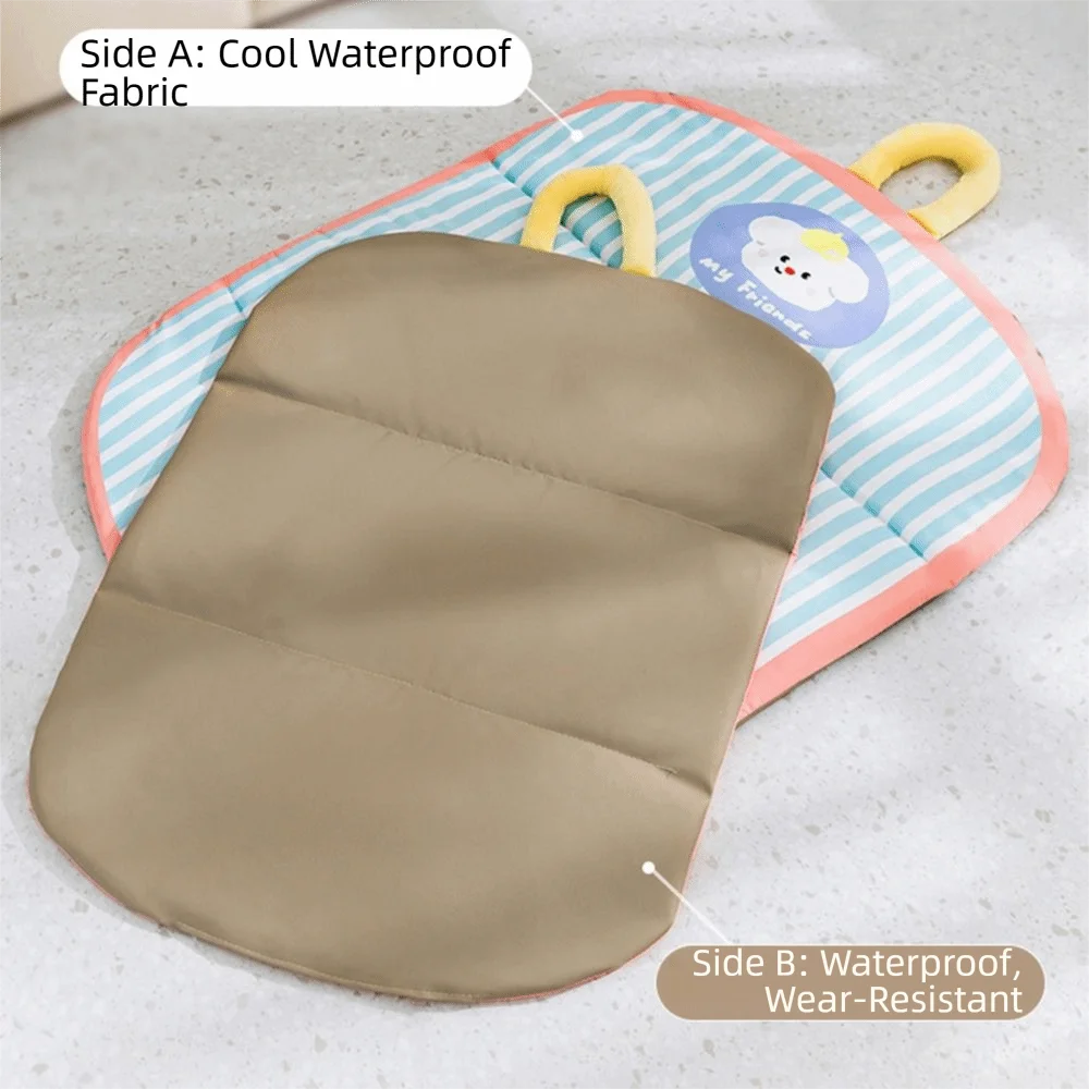 Washable Cartoon Pet Cooling Mat anti-scratch Ice Gel Dog Cat Sleeping Pad