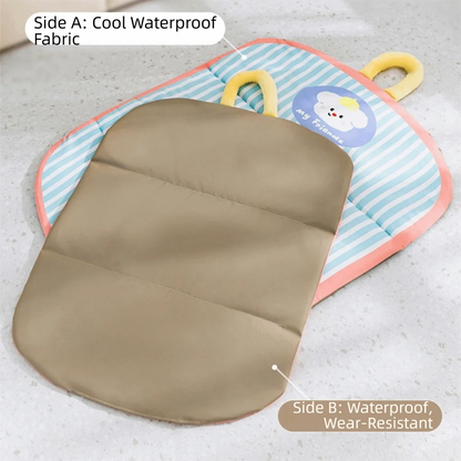 Washable Cartoon Pet Cooling Mat anti-scratch Ice Gel Dog Cat Sleeping Pad