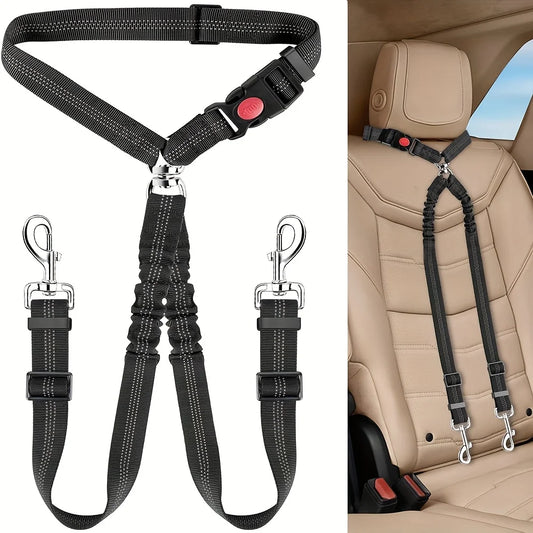 Dog Seat Belt for Car,Dog Car Harness Seatbelt Adjustable