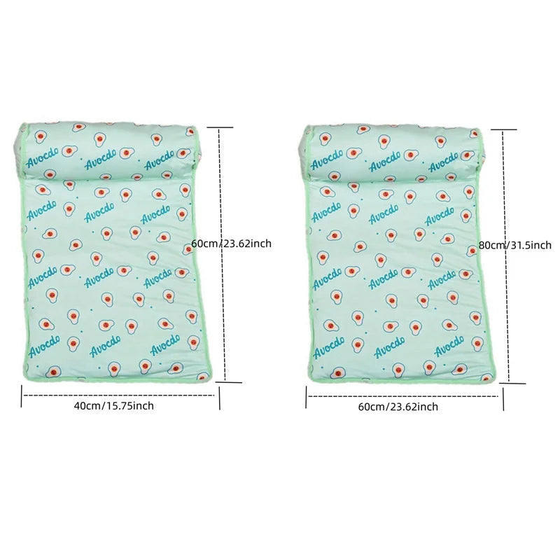 Summer Dog Cooling Mat Pet Ice Pads Breathable Blanket