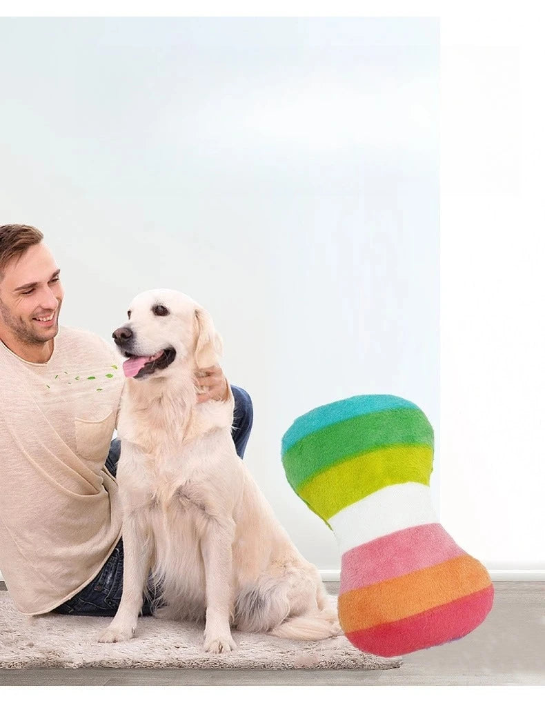 Dog Plush Toy Pet Squeaky Toy Dog Bite-Resistant Clean