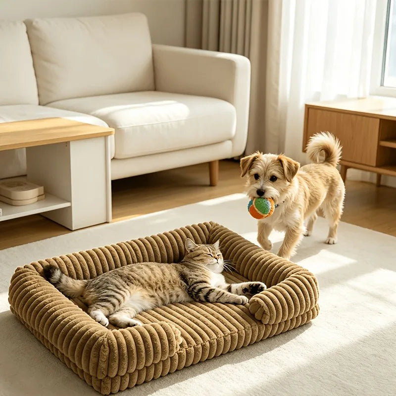 Calming Dog Bed Orthopedic Memory Foam Sofa Couch Waterproof