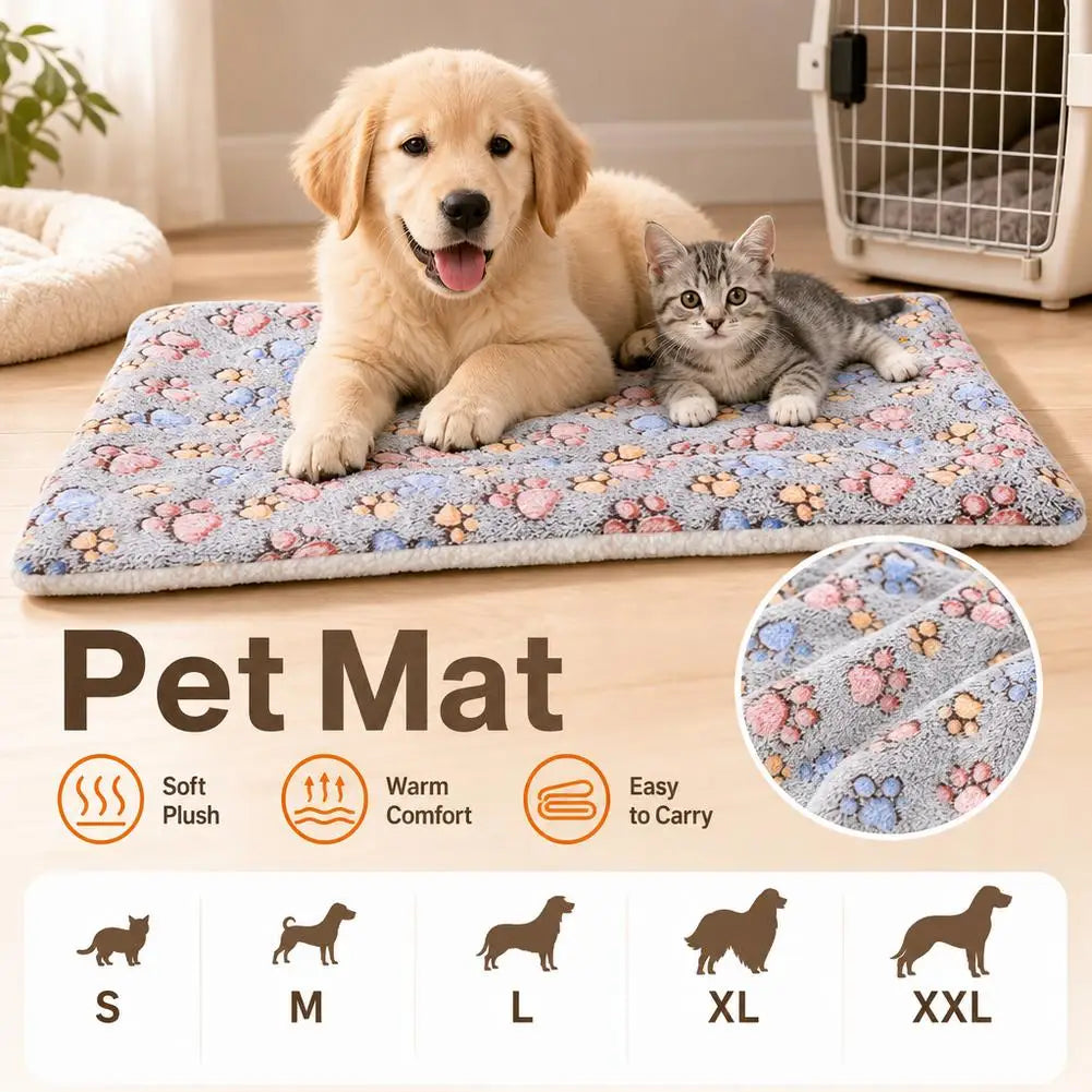 S-XXL Thick And Soft Pet Mat All Season Dog And Cat Bed Mat