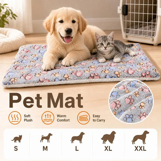 S-XXL Thick And Soft Pet Mat All Season Dog And Cat Bed Mat
