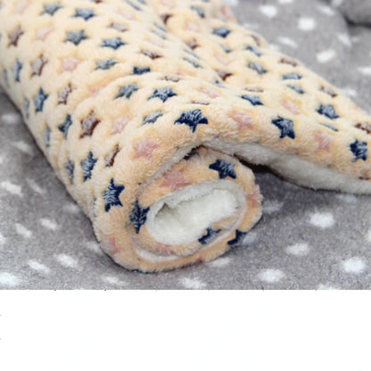 Flannel Pet Mat Dog Bed Cat Bed Thicken Sleeping Mat Dog Blanket