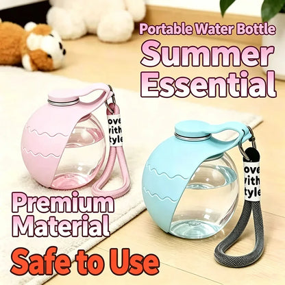 Portable Pet Dog Water Bottle With Collapsible Silicone Bowl