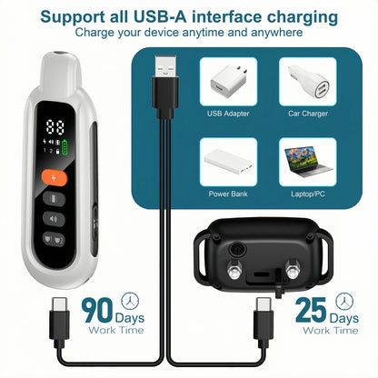 3300FT Electric Dog Training Collar Remote Control Anti-barking