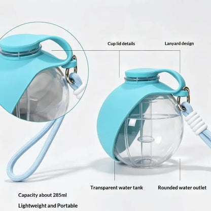 Leakproof Portable Pet Water Bottle Detachable Shoulder Strap For Dogs