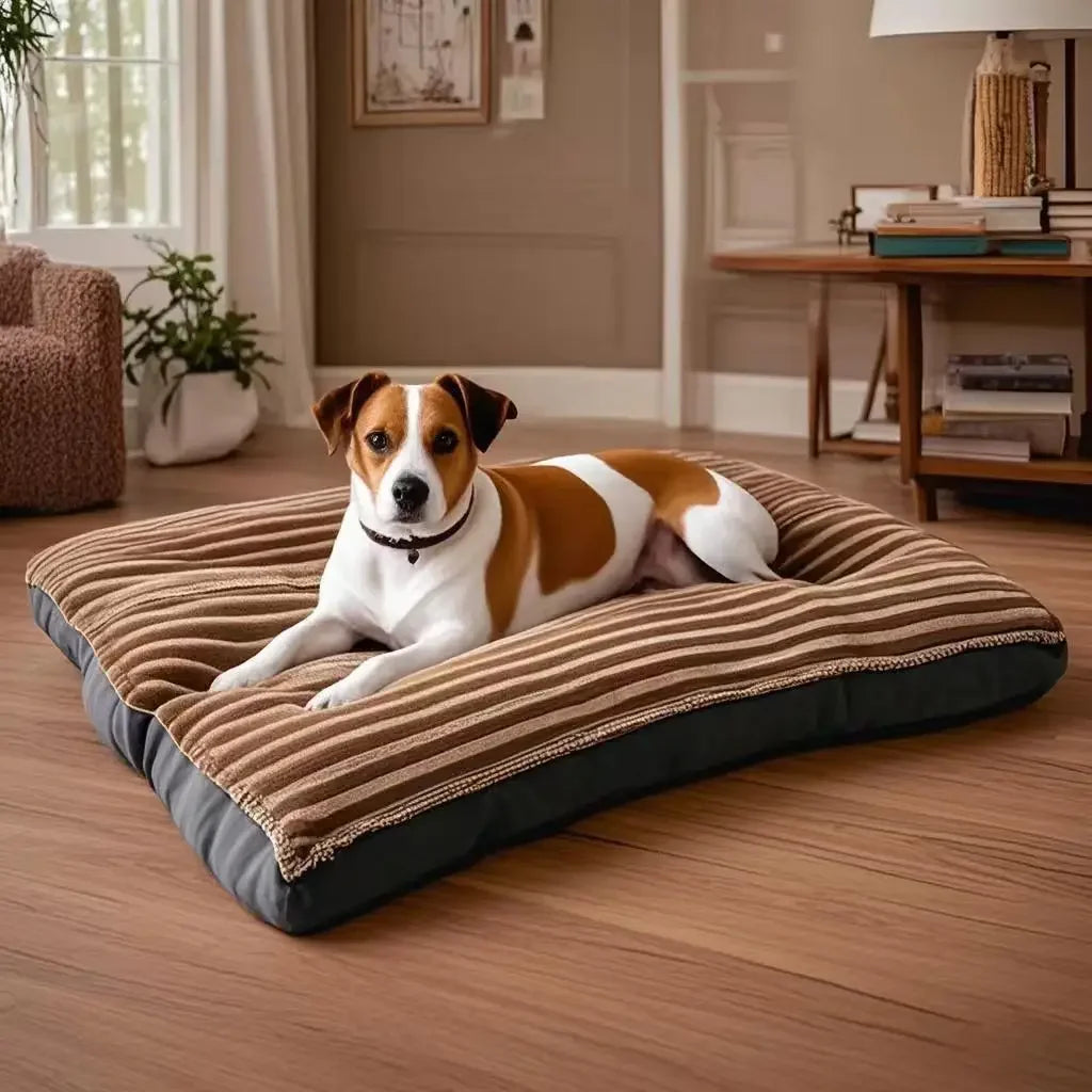 Big Dog Mat Corduroy Pad for Medium Large Dogs Oversize Pet Sleeping Bed