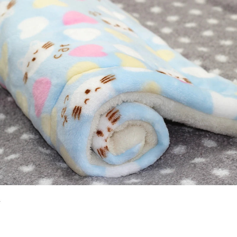 Flannel Pet Mat Dog Bed Cat Bed Thicken Sleeping Mat Dog Blanket