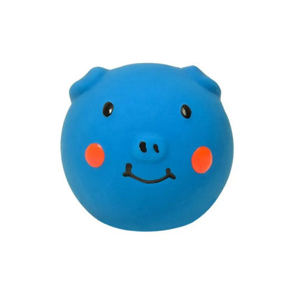 Pet Biting Toys Cartoon Latex Squeaky Dog Toys Soft Bite Resistant Pig Pet Squeaky Toys Colorful Doy Molar Self Happy
