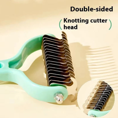 Cat Brush Cat Fur Knot Cutter Pets Hair Removal Comb