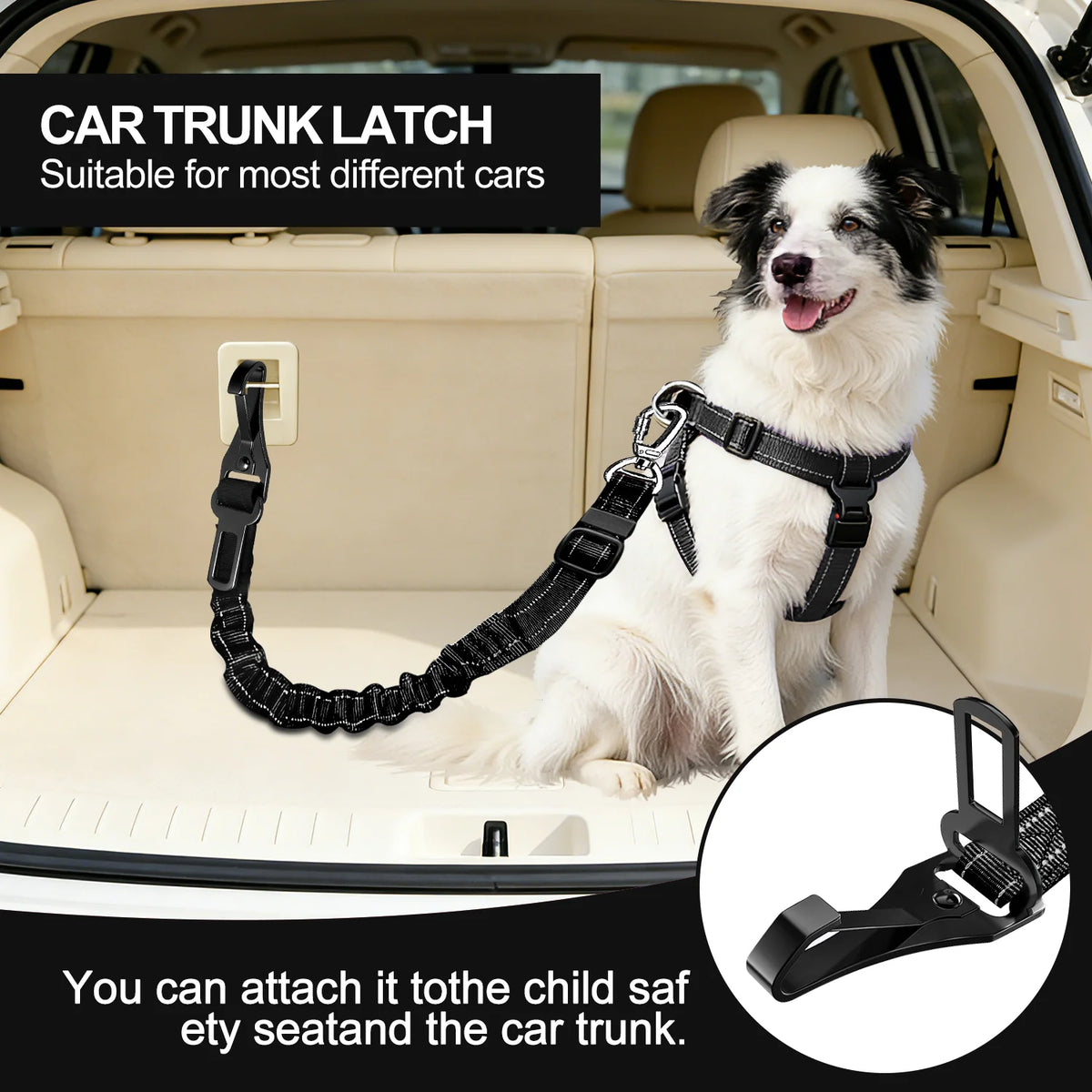 New Popular Reflective Pet Car Seat Belt Shock Absorption