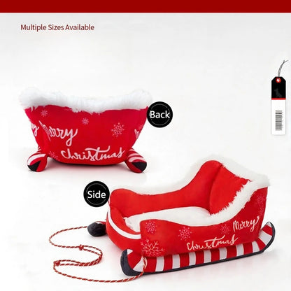 Christmas Washable Dog Sofa Bed Nest Dog Bed Sled