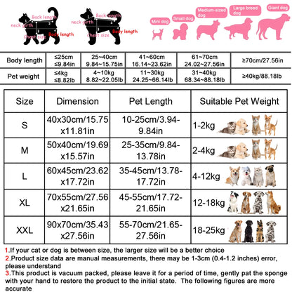 Large Dog Bed Mat Summer Cooling Matting Dog Cushion