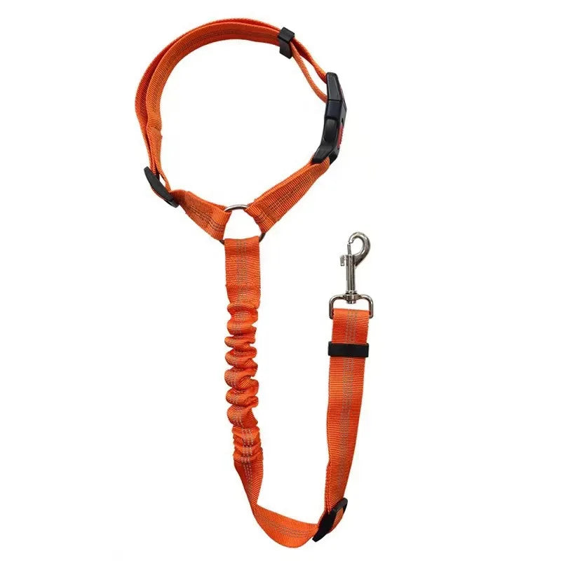 Dog Car Seat Belt Headrest Adjustable Elastic Bungee