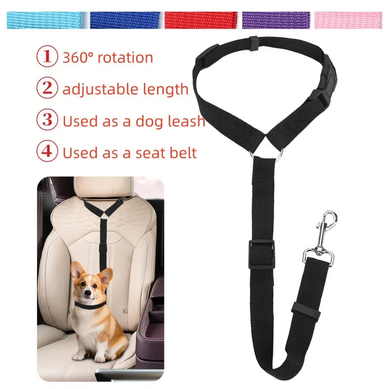 Adjustable Anti-Escape Pet Car Seat Belt Dog
