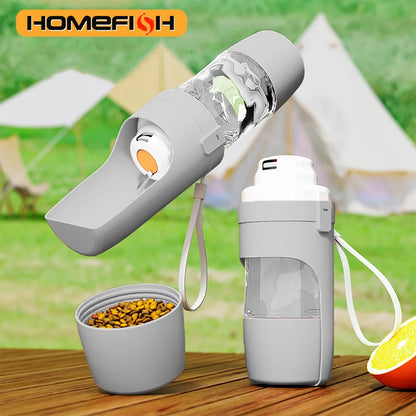 Portable Dog Cat Water Bottle with Storage Food and Water