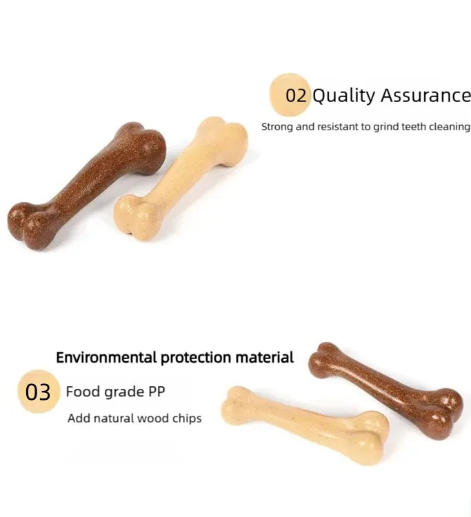 Natural Non-Toxic Indestructible Dog Bone Chew Toy