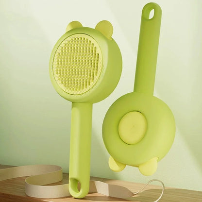 Self-Cleaning One-Button Dog Comb Pet Hair Remover