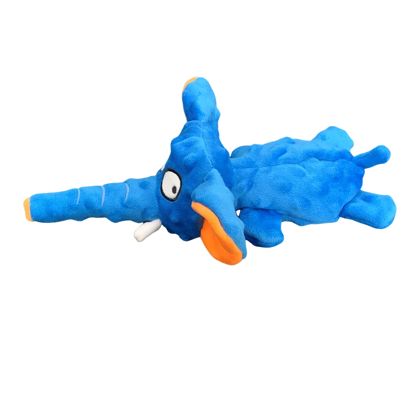 Small Plush Raw Dog Toys Squeak Elephant Shell Durable Toy