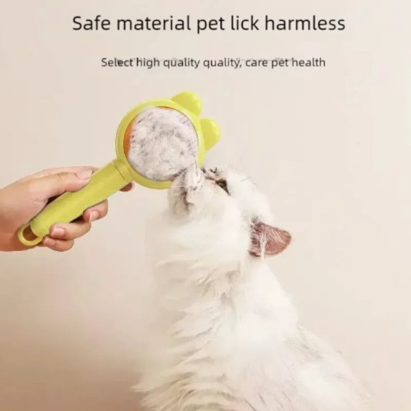 Self-Cleaning One-Button Dog Comb Pet Hair Remover