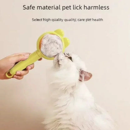 Self-Cleaning One-Button Dog Comb Pet Hair Remover