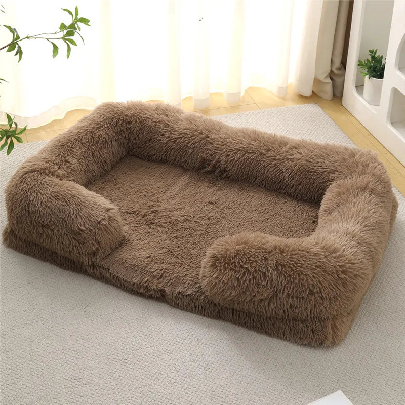 Luxury Winter Warm Large Dog Sofa Bed Dog Kneel Cat Mats House Cushion