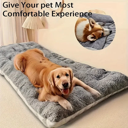 Oversized Plush Dog & Cat Bed, Sofa Crate Pad,