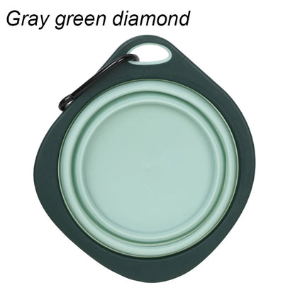 Pet Folding Silicone Bowl Collapsible Pet Outdoor