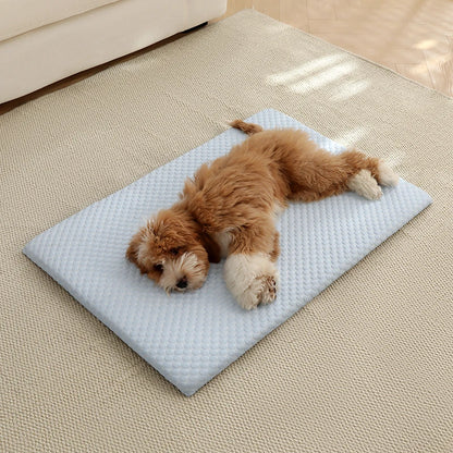 New Summer Ice Silk Cooling Pet Mat Thick Breathable Dog Bed Pad