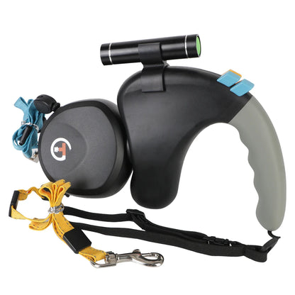 Retractable Double Pet Supplies Rotation Pet Rope