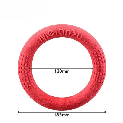 Bite-Resistant Soft Pull-Ring Frisbee Dog Training