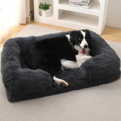 Luxury Winter Warm Large Dog Sofa Bed Dog Kneel Cat Mats House Cushion