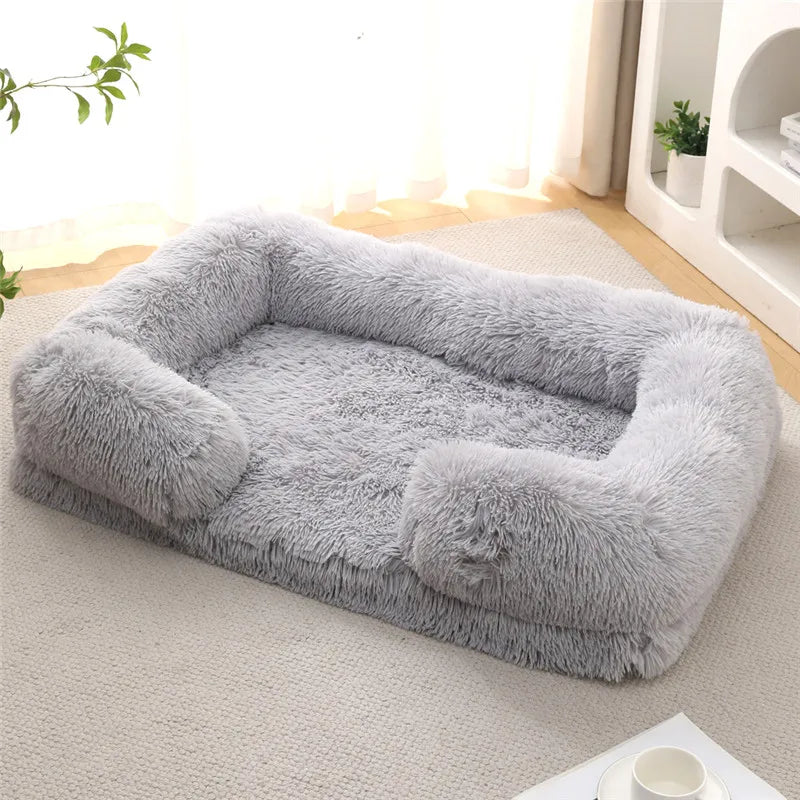 Luxury Winter Warm Large Dog Sofa Bed Dog Kneel Cat Mats House Cushion