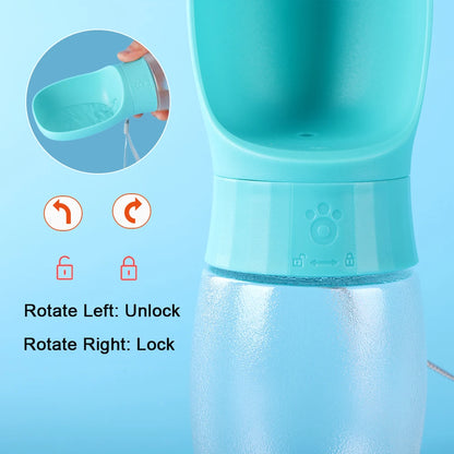 Portable Pet Drinking Bottle For Small Medium Dogs