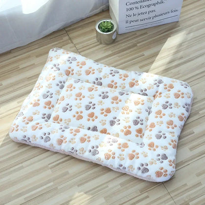 Double-sided Pet Mat Mats Short Plush Pet Sleeping Bed for Cats