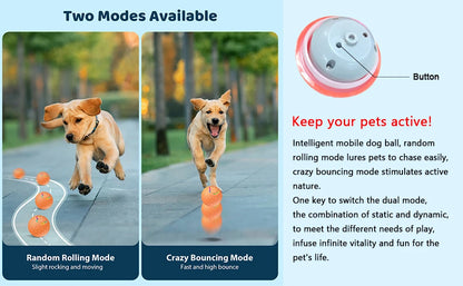 Smart Dog Toy Ball Electronic Interactive Pet Toy Ball