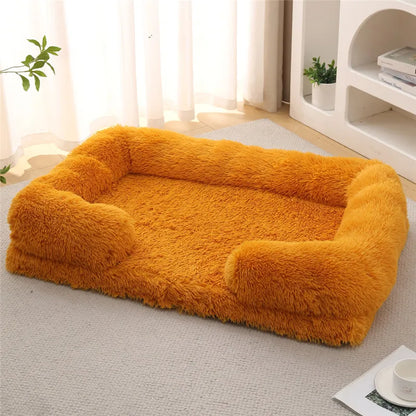 Luxury Winter Warm Large Dog Sofa Bed Dog Kneel Cat Mats House Cushion