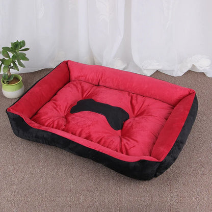 Soft Square Large Dog Sofa Elastic Dog House Cushion Winter