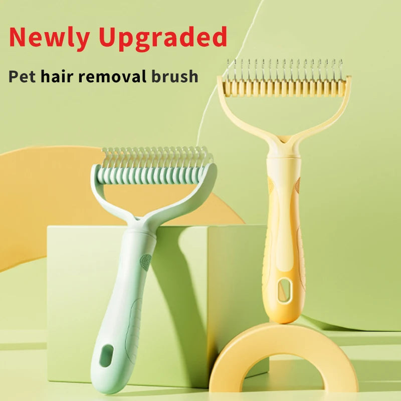 Cat Brush Cat Fur Knot Cutter Pets Hair Removal Comb
