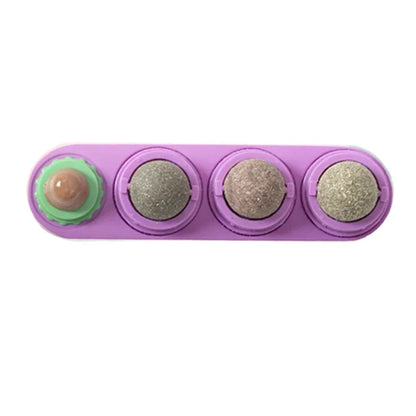 4 in 1 Rotating Catnip Silver Vine Ball Teeth Cleaning