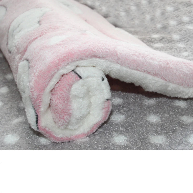 Flannel Pet Mat Dog Bed Cat Bed Thicken Sleeping Mat Dog Blanket
