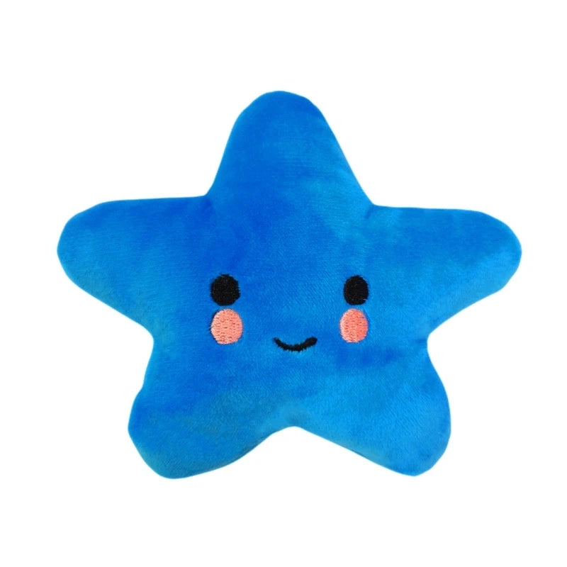 1pcs/pack Puppy Dog Plush Pentagram Squeaky