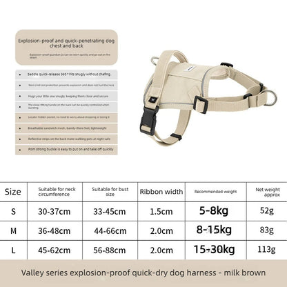 Dog Harness No Pull Easy On Escape Proof Adjustable Reflective Breathable