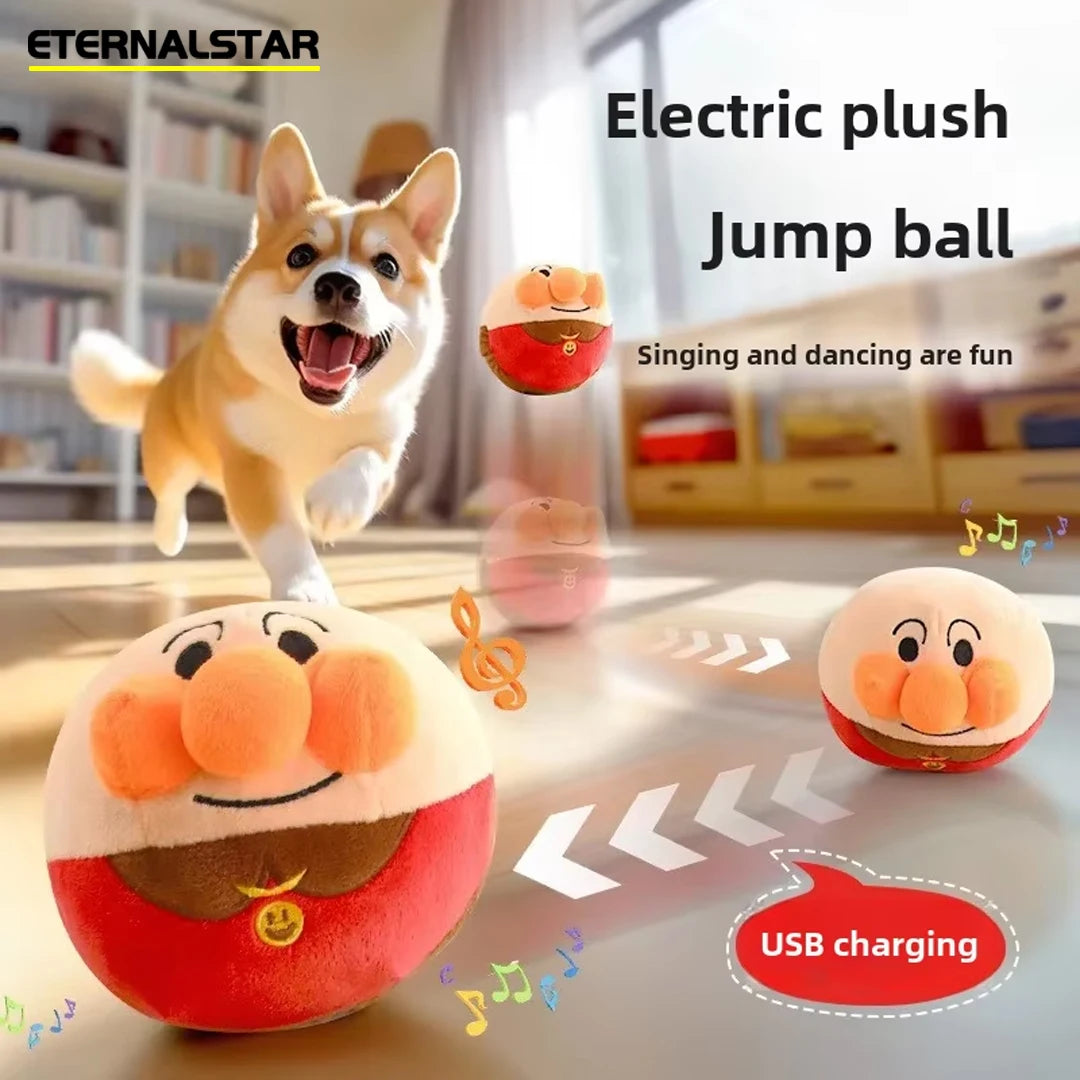 New Dog Toys Interactive Puzzle Electric Plush Jumping Ball